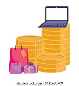 Shopping online design vector illustration