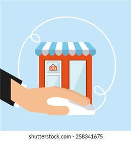 shopping online design, vector illustration eps10 graphic 