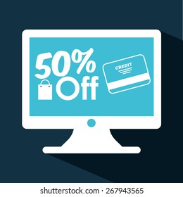 shopping online design, vector illustration eps10 graphic 