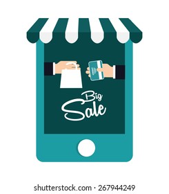 shopping online design, vector illustration eps10 graphic 