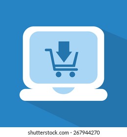 shopping online design, vector illustration eps10 graphic 