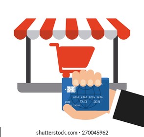 shopping online design, vector illustration eps10 graphic 