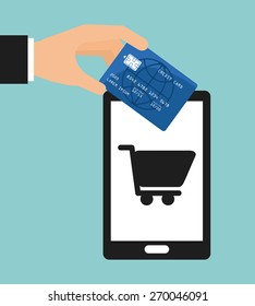 shopping online design, vector illustration eps10 graphic 