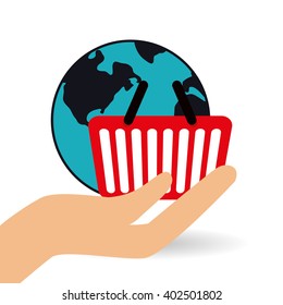 Shopping online design , vector illustration