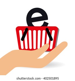 Shopping online design , vector illustration