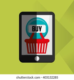 Shopping online design, vector illustration