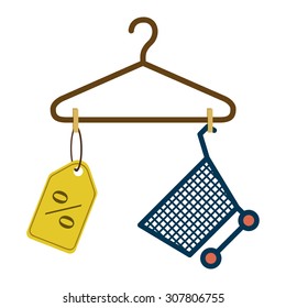 Shopping online digital design, vector illustration eps 10