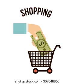 Shopping online digital design, vector illustration eps 10