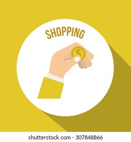 Shopping online digital design, vector illustration eps 10