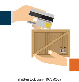 Shopping online digital design, vector illustration eps 10