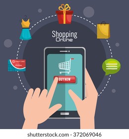 Shopping online and digital marketing 