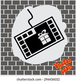 Shopping online icon
