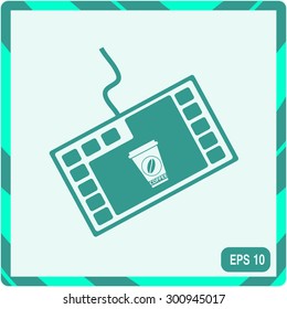 Shopping online icon