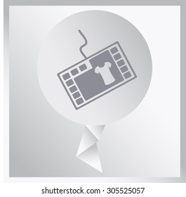 Shopping online icon