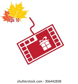 Shopping online icon