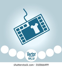 Shopping online icon