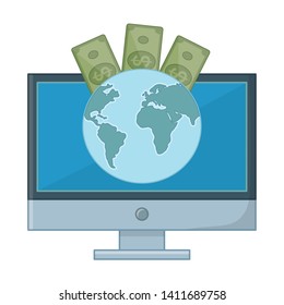 Shopping online icon design vector illustration