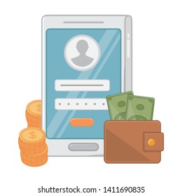 Shopping online icon design vector illustration