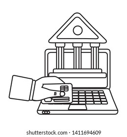 Shopping online icon design vector illustration