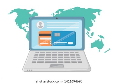Shopping online icon design vector illustration