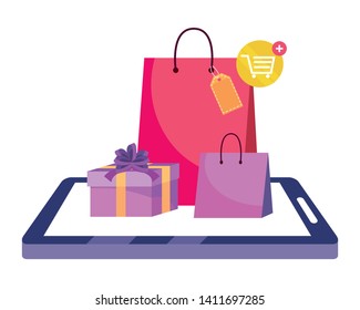 Shopping online icon design vector illustration