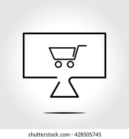 shopping online icon (symbol)