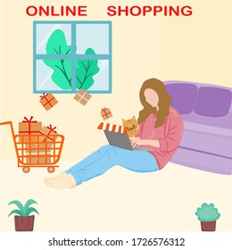 Shopping online increased because people stay to work at home so they stay safe avoid spread of coronavirus