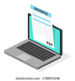 Shopping Online - Isometric Vector Icon Illustration