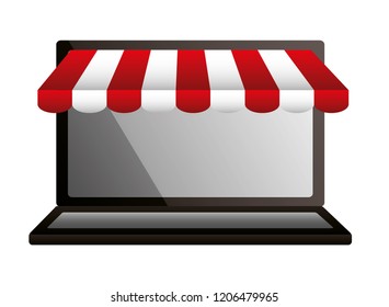 shopping online laptop market commerce