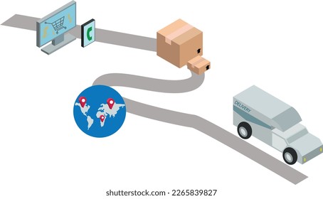 Shopping online on mobile icon application ,digital marketing concept global network business online,dalivery,vector