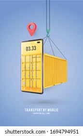 Shopping online on mobile,vector illustrator
