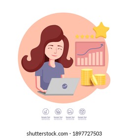 Shopping Online on Website or Mobile Application Vector Concept Marketing and Digital marketing.