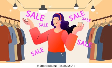 shopping online shopping, person with phone and smartphone, e-commerce, mobile phone with screen , icon shopping, Live selling things in the selling app, vector ,flat design and illustration.