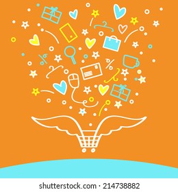 Shopping online, quickly and easily
