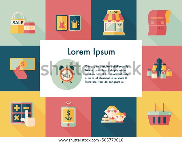 Shopping and online shop icons\
set
