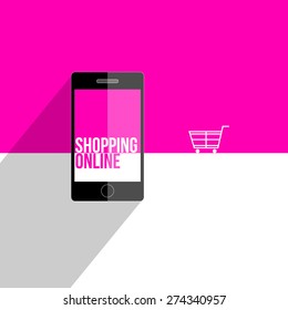 Shopping Online with Smartphone