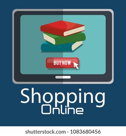 shopping online with tablet