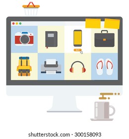 Shopping Online transaction using computer and internet