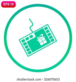 Shopping online vector icon.