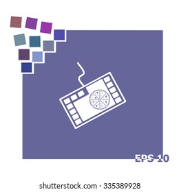 Shopping online vector icon.
