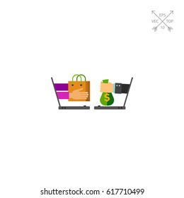 Shopping Online Vector Icon