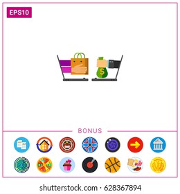 Shopping Online Vector Icon