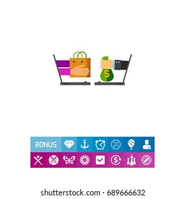 Shopping Online Vector Icon
