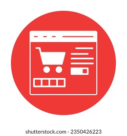 Shopping online Vector icon which can easily modify or edit  

