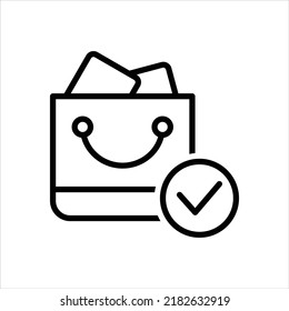 Shopping order Symbol, Vektorgrafik-Illustration