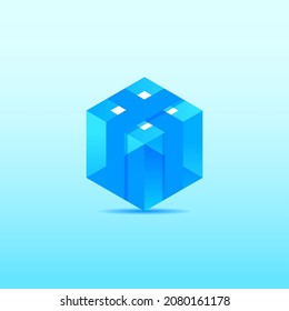 Shopping packing icon vector illustration, simple and modern clipart design template