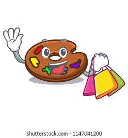 Shopping palette character cartoon style
