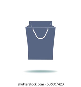 Saco de papel para compras.
