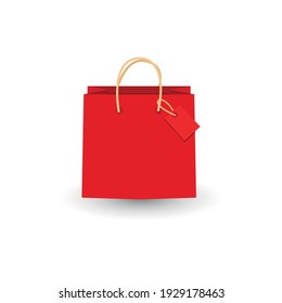 Shopping Paper Bag Empty Vector Illustration Stock Vector (Royalty Free ...