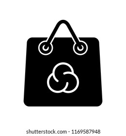 Shopping paper bag icon. Simple illustration of shopping paper bag vector icon for web